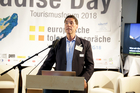 Das erste Tourismusforum im Rahmen der Europäischen Toleranzgespräche am 16. Mai 2018 im Hotel Holiday Inn Villach war der Suche nach dem Paradies in Europa und darüber hinaus gewidmet. Im Bild: Univ.Prof. Dr. Kurt R. Luger, UNESCO-Lehrstuhl für kulturelles Erbe und Tourismus.