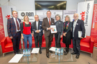 In der Oberbank Wien wurde am 15.1. das Programm der Europäischen Toleranzgespräche 2019 präsentiert. V.l.n.r. Der evang. Superintendent von Kärnten und Osttirol, Manfred Sauer, CC-Präsidentin Eva Wissiak, Kuratoriumspräsident Hannes Swoboda, Travel Industry Club Austria-Präsident Harald Hafner, Psychotherapeutin Margarethe Prinz-Büchl, Univ.Prof. Gerlind Weber, PEN-Club Präsident Helmuth A. Niederle.