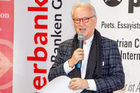 In der Oberbank Wien wurde am 15.1. das Programm der Europäischen Toleranzgespräche 2019 präsentiert. Im Bild Kuratoriumspräsident Hannes Swoboda.
