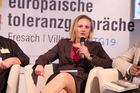 Europäische Toleranzgespräche, Eröffnungstag am 6. Juni 2019 im Kärntner Bergdorf Fresach. Im Bild Tourismusforscherin Nadine Scharfenort.