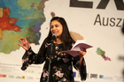 Mit dem traditionellen Poetry Slam wurden die 6. Europäischen Toleranzgespräche im Kärntner Bergdorf Fresach abgeschlossen. Im Bild Donia Ibrahim aus Villach.