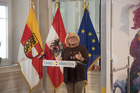 Stadträtin Gerda Sandriesser bei der Pressekonferenz zu den Europäischen Toleranzgesprächen 2021 in Klagenfurt.