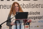 Die Macht der Sprache, die Kraft der Demokratie und das Thema Fairness & Gerechtigkeit in Bibel, Tora und Koran standen am Nachmittag des Europaforums auf dem Programm. Im Bild: Ingrid Thurner.