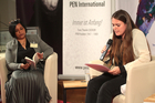 Lesung beim PEN-Forum der Europäischen Toleranzgespräche in Fresach. Im Bild: Lorena Pircher.