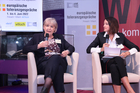 Das Wirtschaftsforum der Europäischen Toleranzgespräche in Fresach war auch 2022 wieder hochkarätig besetzt. Im Bild: Marlies Krainz-Dürr (Pädagog. Hochschule Kärnten), ORF-Moderatorin Sonja Sagmeister-Brandner.