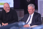 Das Wirtschaftsforum der Europäischen Toleranzgespräche in Fresach war auch 2022 wieder hochkarätig besetzt. Im Bild v.l.n.r. CoCreation-Profi Georg Michalik, der Kärntner Landeshauptmann Peter Kaiser.