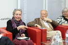 Beim Europaforum des Club Carinthia in der Oberbank Wien diskutierten berufene Experten über die Begrifflichkeit des Wachstums für die moderne Gesellschaft. V.l.n.r. Theologin Barbara Rauchwarter, DRF-Präsident Hannes Swoboda, Wifo-Ökonomin Angela Köppl.