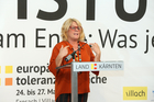 Das Programm der Europäischen Toleranzgespräche 2023 wurde am Dienstag 28. Februar im Spiegelsaal der Landesregierung in Klagenfurt vorgestellt. Im Bild: Villachs 2. Vizebürgermeisterin Gerda Sandriesser.