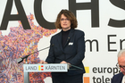 Das Programm der Europäischen Toleranzgespräche 2023 wurde am Dienstag 28. Februar im Spiegelsaal der Landesregierung in Klagenfurt vorgestellt. Im Bild: Gabriele Russwurm-Biró, Präsidentin des Kärntner SchriftstellerInnen Verbands.