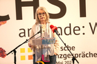 Europaforum der Toleranzgespräche am 25. Mai 2023. Im Bild: Eröffnungsrednerin Marlene Streeruwitz. 