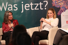 Europaforum der Toleranzgespräche am 25. Mai 2023. Im Bild Moderatorin Mathilde Schwabeneder, Autorin Alina Lindermuth.