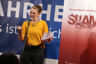 Mit dem traditionellen Poetry Slam gingen die Europäischen Toleranzgespräche Freitag abend ins Finale. Im Bild: Die Poetry Slam Fresach 2024 Siegerin Estha Sackl aus Steindorf am Ossiachersee.
