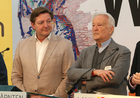 Das Programm der Europäischen Toleranzgespräche 2025 wurde am Dienstag, 18. März, im Spiegelsaal der Landesregierung in Klagenfurt vorgestellt. Im Bild: Villachs Bürgermeister Günther Albel und Kuratoriumspräsident Hannes Swoboda. 