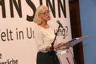Eröffnung der Toleranzgespräche und Europaforum zu Europa und die neue Weltunordnung. Im Bild: Korrespondentin und Festrednerin Cathrin Kahlweit.