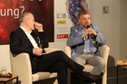 Wirtschaftsforum der Toleranzgespräche 2025. Im Bild: Unternehmensberater Michael Paul und US-Experte Prof. Reinhard Heinisch.