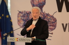 Das Programm der Europäischen Toleranzgespräche 2026 wurde am Donnerstag, 19. März, im Spiegelsaal der Landesregierung in Klagenfurt vorgestellt. Im Bild: Kuratoriumspräsident Hannes Swoboda
