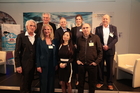Europaforum Fresach. Eröffnungspanel v.l.n.r. Wilfried Seywald Autor Doron Rabinovici, ARD-Korrespondentin Susanne Glass, Moderator Hubert Patterer, Politologin Melani Barlai, Autor Dimitre Dinev und EU-Botschafter Thomas Peyker.