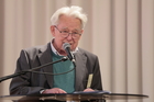 Das Vorprogramm der Europäischen Toleranzgespräche 2026 im Rathaus Villach wurde mit einem kurzen Bühnenstück von Clemens Luderer (