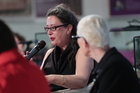 Europaforum Fresach. Im Bild v.l.n.r. die Ingeborg Bachmann-Kennerinnen Simone Schönett, Ines-Katharina Knoll.
