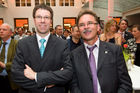 (c) fotodienst / Johannes Brunnbauer |Verleihung des Staatspreises für Architektur und Nachhaltigkeit des Lebensministeriums. 
Im Bild v.l.n.r. :Mag. Herbert Klawatsch, Ing. Johann Herold, beide Wienerberger